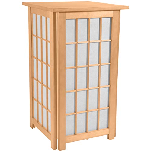 Red Lantern 27 Tall Hokkaido End Table Shoji Lamp, Natural