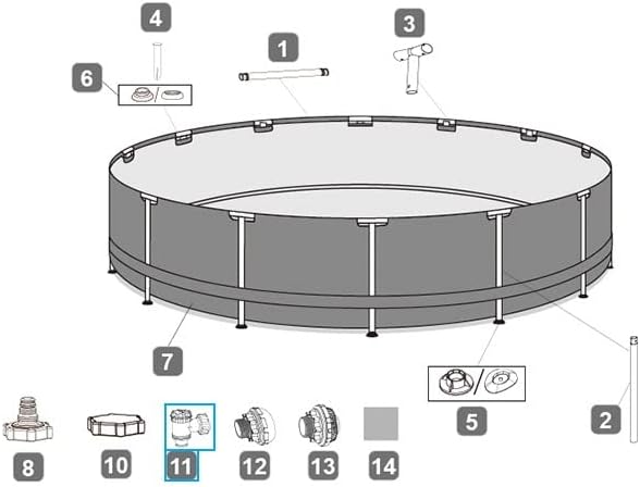 Miniatura 9 de Sustituye la bomba de filtro de la piscina de la válvula de émbolo de encendido y apagado, bomba de piscina de conexión de válvula de émbolo de