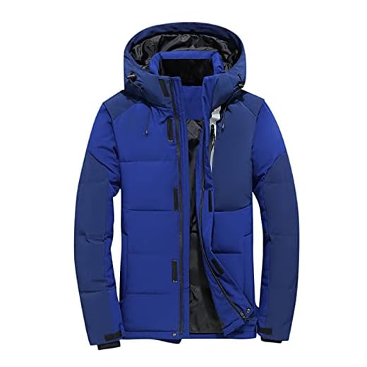 BIBOKAOKE Quiltad jacka herr vinter varm övergångsjacka med huva: modern lapptäcke sportjacka dunutseende fritidsjacka vindsäker vinterjacka bubbeljacka basic termojacka, blå26, L
