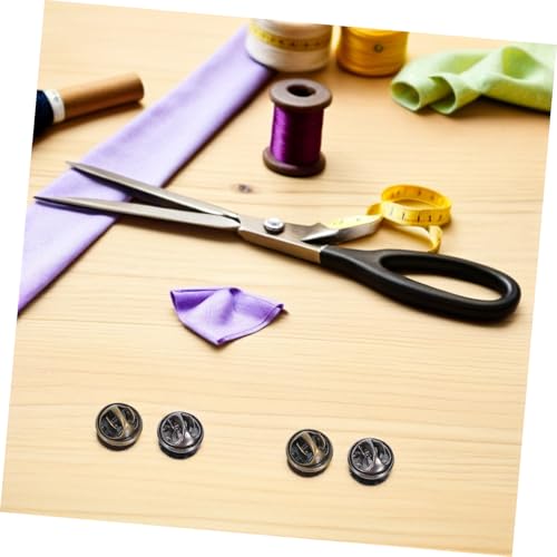 Sujetadores de pasador metálico para broches de sombrero de 10 mm con cierre plano de 100 unidades 7