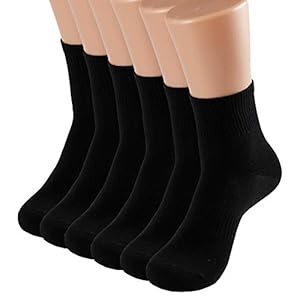 Men and Women Crew Socks Combed Cotton Athletic Sports Casual Classic Trainer Socks UK Shoe Size (Girl:4-7,Boy:6-9)