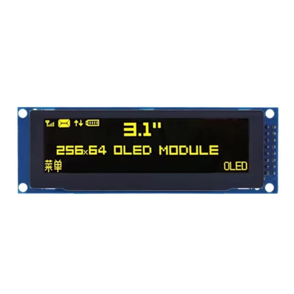Cvoepobey OLED Display 3.12" 256x64 25664 Dots Graphic LCD Module Screen LCM Display SSD1322 Controller SPI Interface