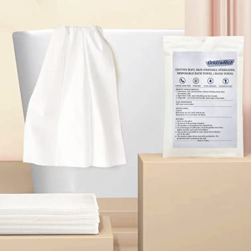Gridzwrich Disposable Bath Towel / Hand Towel Set Pack Of 2, 5 Individual Packing Portable Shower Towels, Highly Absorbent Towels, Bath Towels For Sport, Travel, Camping #TOP4