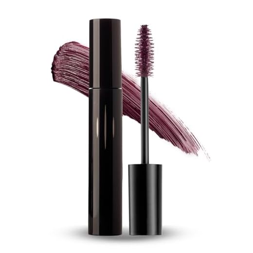 Radiant Professional Lengthening Mascara with brush – Smudge-Proof Curl Mascara Volume and Length for Sensitive Eyes, Cruelty Free, Ideal for Mature & Young Women, 0.43 oz (02 Plum Brown)