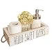 Nice Butt Bathroom Decor Box, 2 Sides with Funny Sayings - Funny Toilet Paper Holder Perfect for Farmhouse Bathroom Decor, Toilet Paper Storage, Rustic Bathroom Decor, or Diaper Organizer (White)