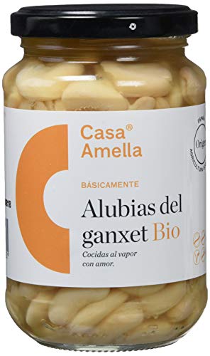 Casa Amella, Alubia del ganxet (Cocida) - Pack de 6 x 330 gr. (Total 1980 gr.)