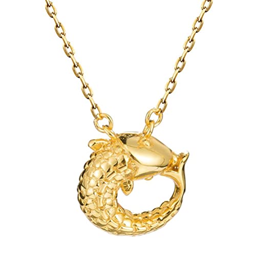 Pendientes y collar de Koi en plata para realzar tu estilo diario en la oficina