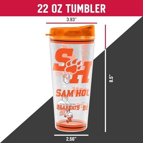 Image of Rico Industries NCAA College Double Wall Mayhem 16oz Or 20oz Tritan Tumbler W Lid