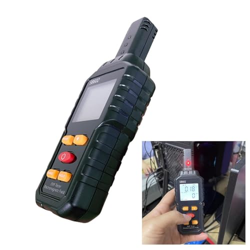 Image of WOFALO Geiger Counter,Nuclear Radiation Detector Professional Accuracy Radioactive Detector Data Tester Marble Dosimeter Emf Meter Radiation Detector Electromagnetic Field Meter Nuclear Radiation