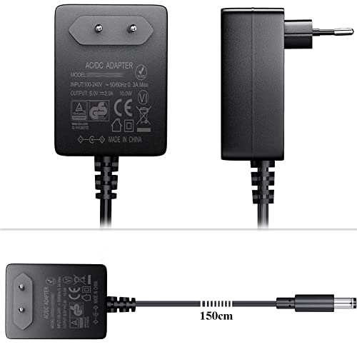 5V 2A AC/DC Adapter Alimentatore, SoulBay 10Watt