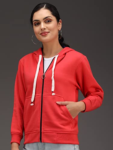 Image of eKools� Women's Fleece Winters Hoodie Sweatshirt Zipper with Pockets (Flee1 Series)