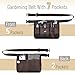 UNCO- Gardening Belt, Brown Gardening Tool Belt, Garden Belt, Tool Belt, Tool Belts for Men, Waist Apron with Pockets, Construction Tool Belt, Carpenter Belt, Tool Belt for Men, Utility Belt Men