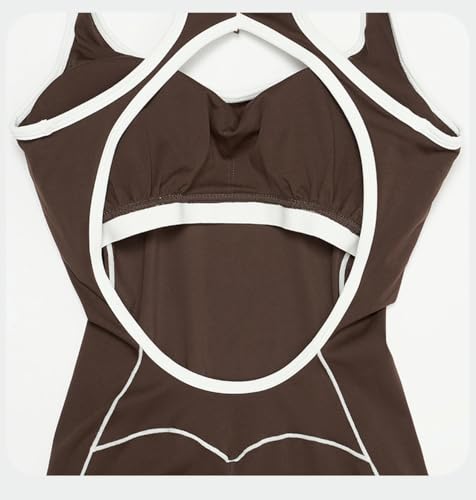 Mono de yoga con espalda hueca y diseño plisado que realza la cadera sin perder comodidad 6