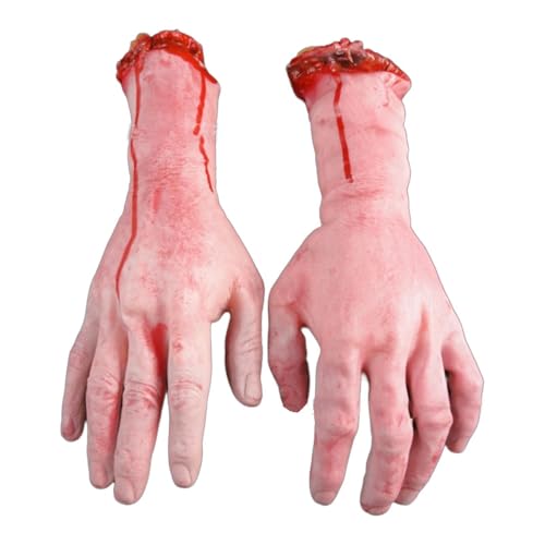 Fausse Main Coupée - Parties Du Cadavre | Gauze Effrayant Avec Un Accessoire D'Halloween De Sang Effrayant, Accessoires De Costumes Prank Accessoires Pour Les Fêtes En Costume, Les Fêtes D'Halloween,