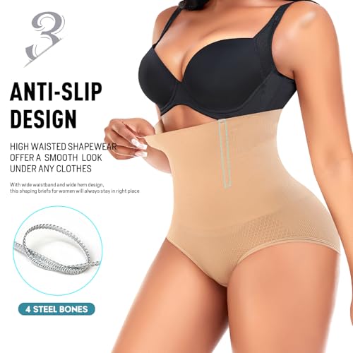 Image of Werena Tummy Control Shapewear Panties for Women High Waist Cincher Shaping Underwear