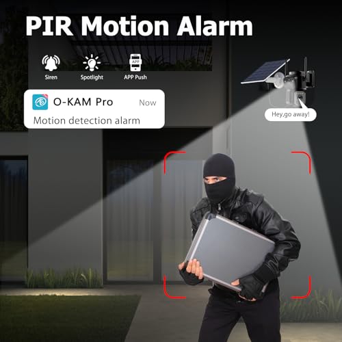 Uniter Dual Lens Solar Security Cameras Wireless Outdoor,5G/2.4G WiFi, 360° View Pan/Tilt Home Security Camera with 6MP Color Night Vision/PIR Motion Detection/Spotlight Siren/2-Way Audio(2Pack)