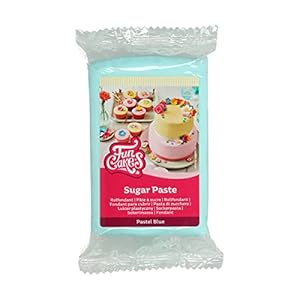FunCakes Rolfondant Pastel Blue: Makkelijk in gebruik, Glad, Flexibel, Zacht en Plooibaar, Perfect voor Cake Decorating…