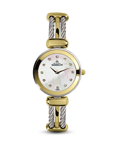 Preisvergleich Produktbild Michel Herbelin Unisex Erwachsene Analog Uhr mit Edelstahl Armband 17125 / BT59
