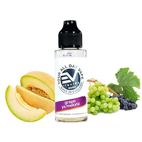 EVL - Grape Ya Melonz | 80ML | Nikotinfrei: 0mg | 50VG/50PG | E-Flüssigkeit für elektronische Zigaretten | Vape | E…