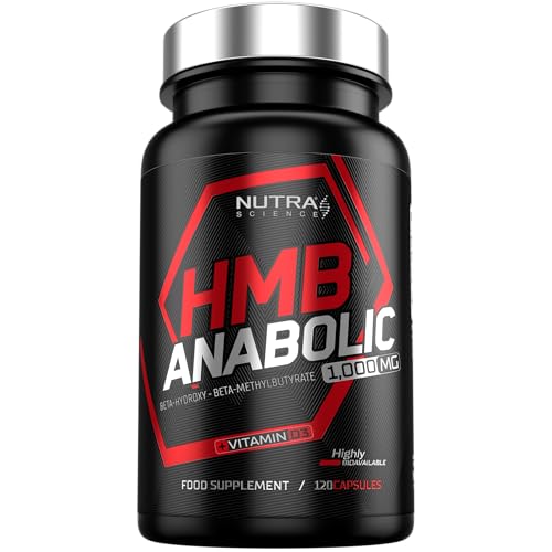 HMB Anabolic Muscle Growth Supplement 1 000mg HMB with Vitamin D 120 Vegan Capsules 2 Month Supply Supports Strength Repair & Recovery