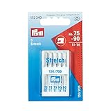 Spezielle Hohlkehle Prym 152340 Nähmaschinennadeln 130/705 Stretch, 75 und 90, silberfarbig, No
