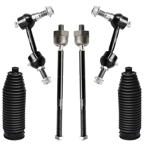 Image of Detroit Axle - Front End Kit for 2004 2005 2006 Ford Expedition Lincoln Navigator, 2 Upper Control Arms 4 Tie Rods 2 Lower Ball Joints 2 Sway Bars 2 Boots Replacement