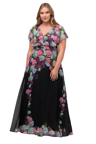 Ulla Popken Damen große Größen Übergrößen Plus Size Maxikleid,...