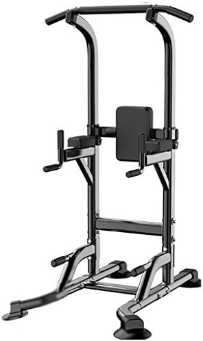 DXIN Home Multi Function Pull Up Station Adjustable Power Tower Equipment of Home Gym Exercise Dip Stand Workout Load 300KG (Color : Black-A, Size : 84100165cm)