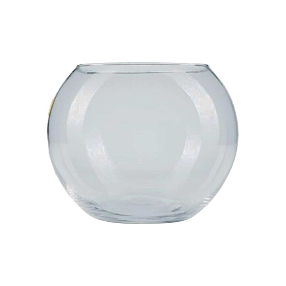 Peceras Cristal 10/12/16/20/23/25/30/35CM Pecera Redonda Cristal Pecera Esférica para Peces Acuario para Peces Acuario Pequeño para Peces Globo Acuático de Cristal para Peces, Flores, Piedras (16cm)