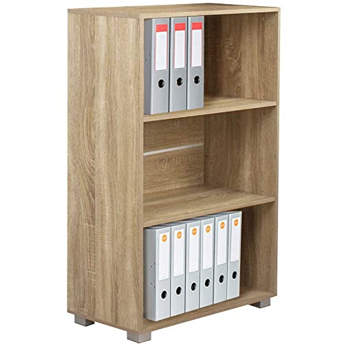 Tieni sempre in ordine i tuoi libri preferiti, documenti, faldoni e valorizza i tuoi ambienti con questa bellissima libreria moderna a 3 ripiani.