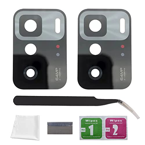 2 Pezzi Vetro Fotocamera per Xiaomi Poco X3 GT Lente Posteriore Ricambio HD Original Camera Glass con Kit di Riparazione