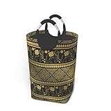 ♪ Material: nuestra canasta de lavandería está hecha de tela Oxford duradera y forro de revestimiento de PE impermeable, y está equipada con 2 asas de agarre suave redondas de aluminio, hace que la canasta de lavandería sea fácil de mover, conveniente y duradera.Con soporte de placa de PE en la parte inferior para una mejor protección Y almacenamiento de su ropa.