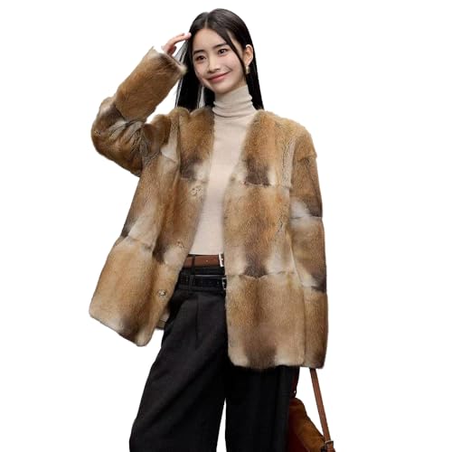 Authentic Mink Fur Coat for Women, Warm Winter Regular Fit2
