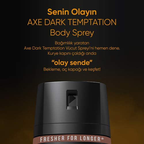 Axe Erkek Deodorant Sprey Dark Temptation 150 ml (3 paketi)