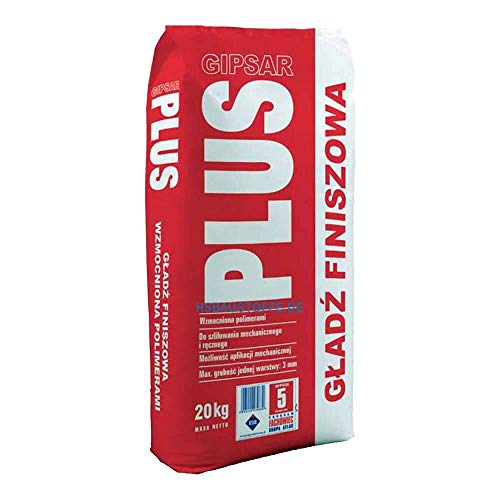 Preisvergleich Produktbild Gipsspachtel Wandspachtel Feinputz Spachtelmasse polymerverstärkt Maschinell ATLAS GIPSAR PLUS Weiß bis 3mm 20Kg