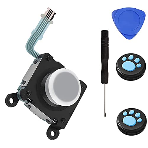 Chenlan Joystick Button 3D Rocker Analog Thumbstick Replacement For Sony Psv 2000 Ps Vita 2000 2001 White cover