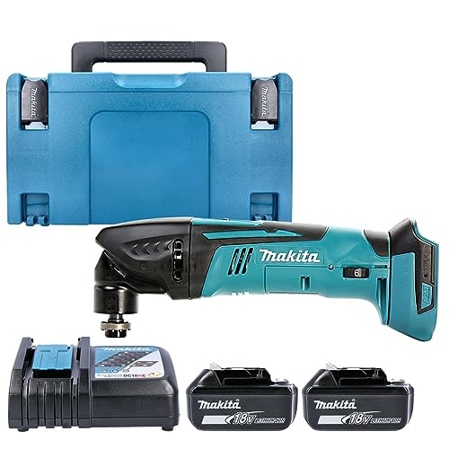 Makita DTM50 18v Li-ion Multi Tool with 2 x 6Ah Batteries, Charger & Case