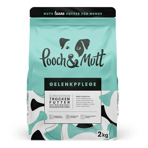 Pooch & Mutt - Gelenkpflege, Getreidefreies Alleintrockenfutter für Hunde, Lachs und Süßkartoffel, 2 kg