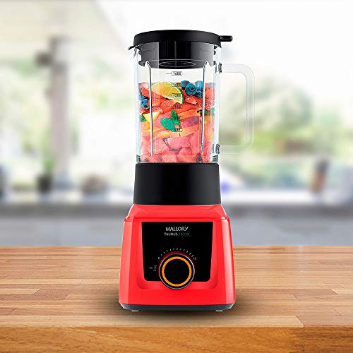 Liquidificador Mallory Taurus Glass Vermelho 12 velocidades 1300W - 110V