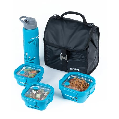 Image of GLASAFE Glass Lunch Kit (Tranquil Teal, Lunch Kit Lite)