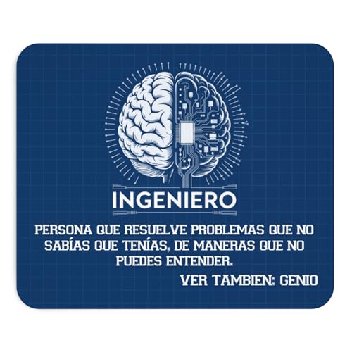 Teegarb Letter Blanket Mouse Pad Ingeniero Frase Divertida Cerebro Tecnología...