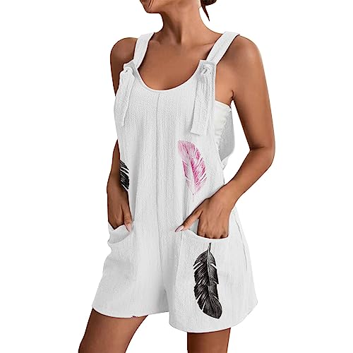 Combinaison femme avec poches mode décontractée à bretelles fluides