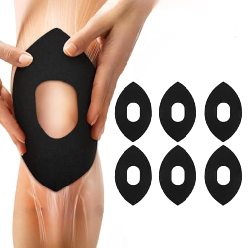 WUSJCOF 6 Piezas Cinta Kinesiológica para Rodilla, Banda Deportiva Elástica, Transpirable y Cómoda, Tiras Precortadas de Kinesiotape, Kinesiología Tape, Cinta Kinesio, Cinta Kinesiológica