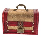 BESPORTBLE Caja caja de joyería de la vendimia chicas cofre del para almacenamiento titular de almacenamiento de joyas cofre del antiguo Madera