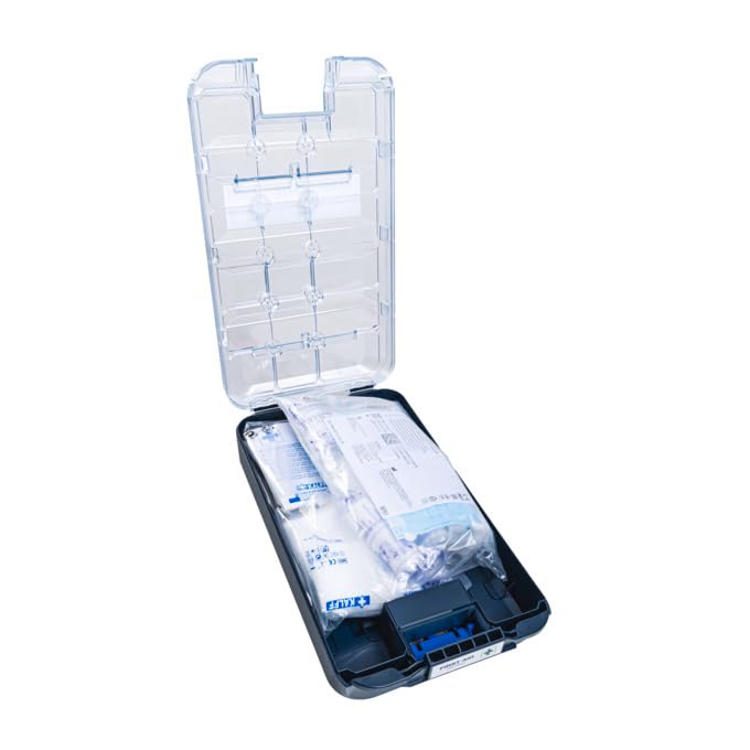 Sortimo T-BOXX 120 PKW-Verbandkasten – Bestückt nach DIN 13164 – Transparenter Deckel für schnelle Übersicht – ProClick Haken zur flexiblen Befestigung – Ideal für PKW & Transporter