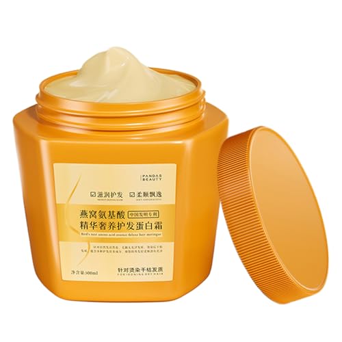 Máscara de colágeno para el cabello, 500 ml, acondicionador para el cabello reparador profundo, ácido amino , crema de proteína para el cabello muy seco, cabello dañado, todo tipo de cabello