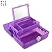 Caboodles On-The-Go Girl Makeup Box, Purple Sparkle, Hard Plastic Makeup Organizer Box, Built-In Mirror, Secure Latch for Safe Travel, Spacious Storage for Large Items