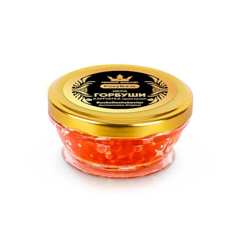 Rotkaviar Gorbuscha 100 g, Lachskaviar, Roter Kaviar Buckellachs Gorbuscha aus Kamtschatka икра горбуши Glas (100, Gramm) (Buckellachs Kaviar Gorbuscha aus Kamtschatka)