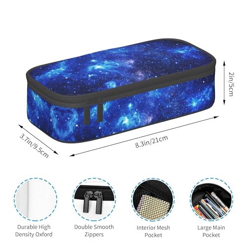 Image of Space Galaxy Pencil Case for Boys and Kids Cute Pen Box Pouch Large pencil bag with Double Zipper, Portable Pencil Pouch for School Office Supplies