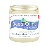 BeesOline Original All Natural Moisturizer -100% PETROLEUM FREE Alternative, 1-8oz jar, Soothing Moi